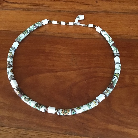 Vintage Choker Bead Necklace Adjustable Length Japan - Picture 2 of 12